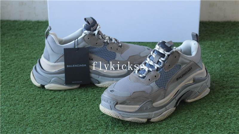 Balenciaga 2017 Fall Winter Washed Old Show Sneaker Grey